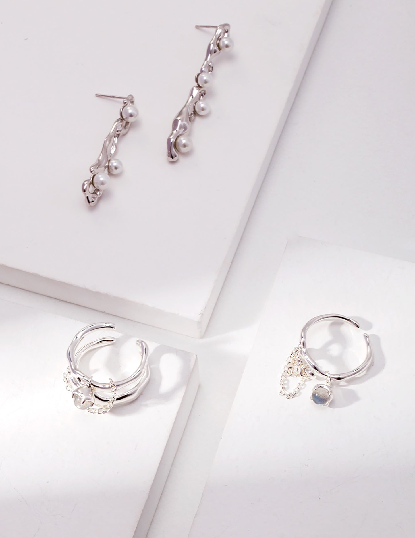 18K Gold Plated Silver With Moonstone Ring