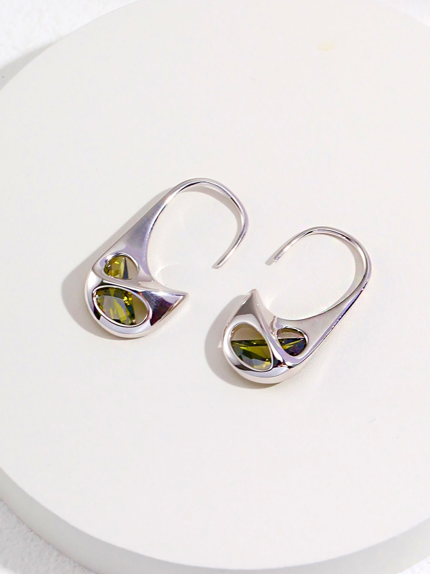 Sterling Silver with Zircon Earrings