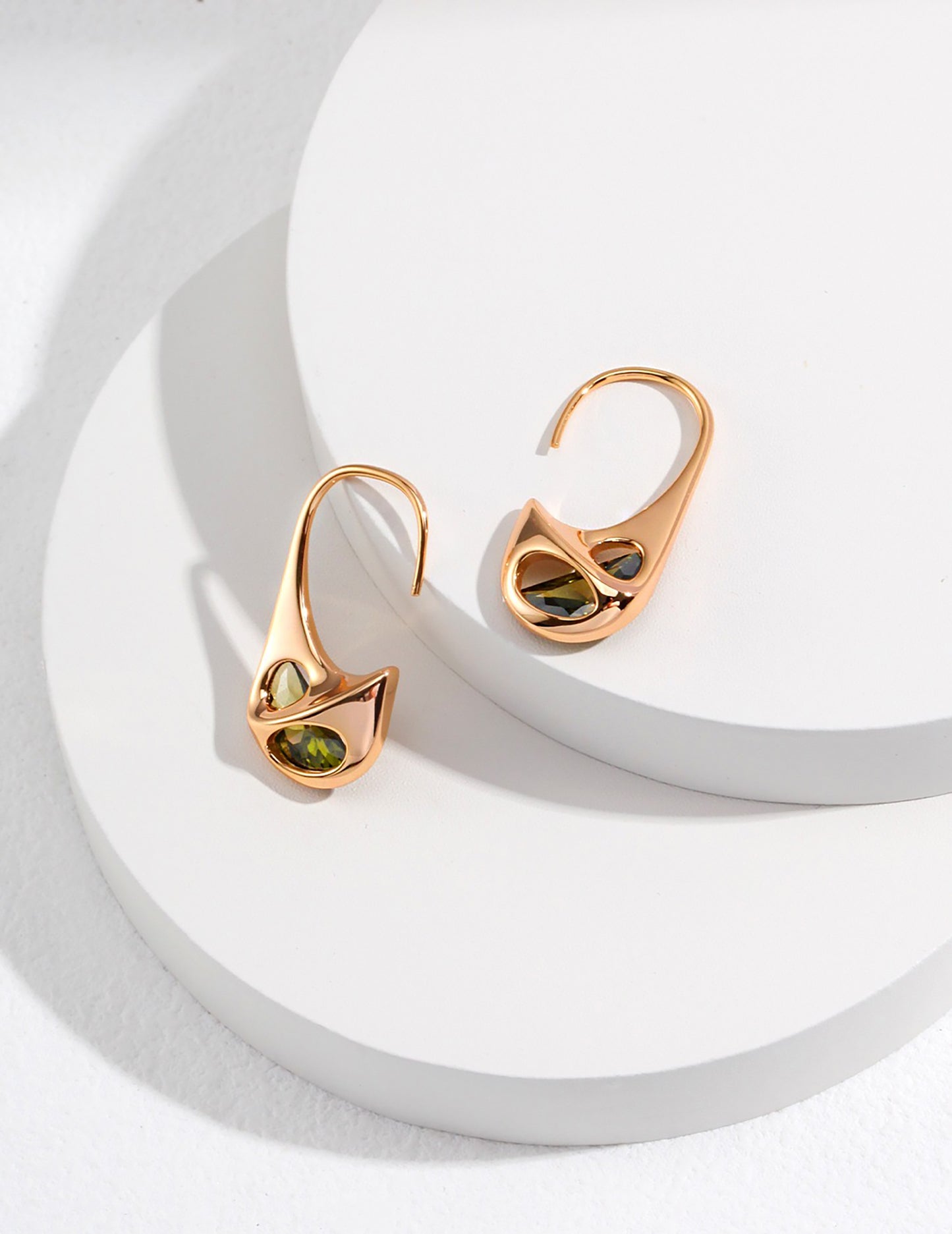 Sterling Silver with Zircon Earrings