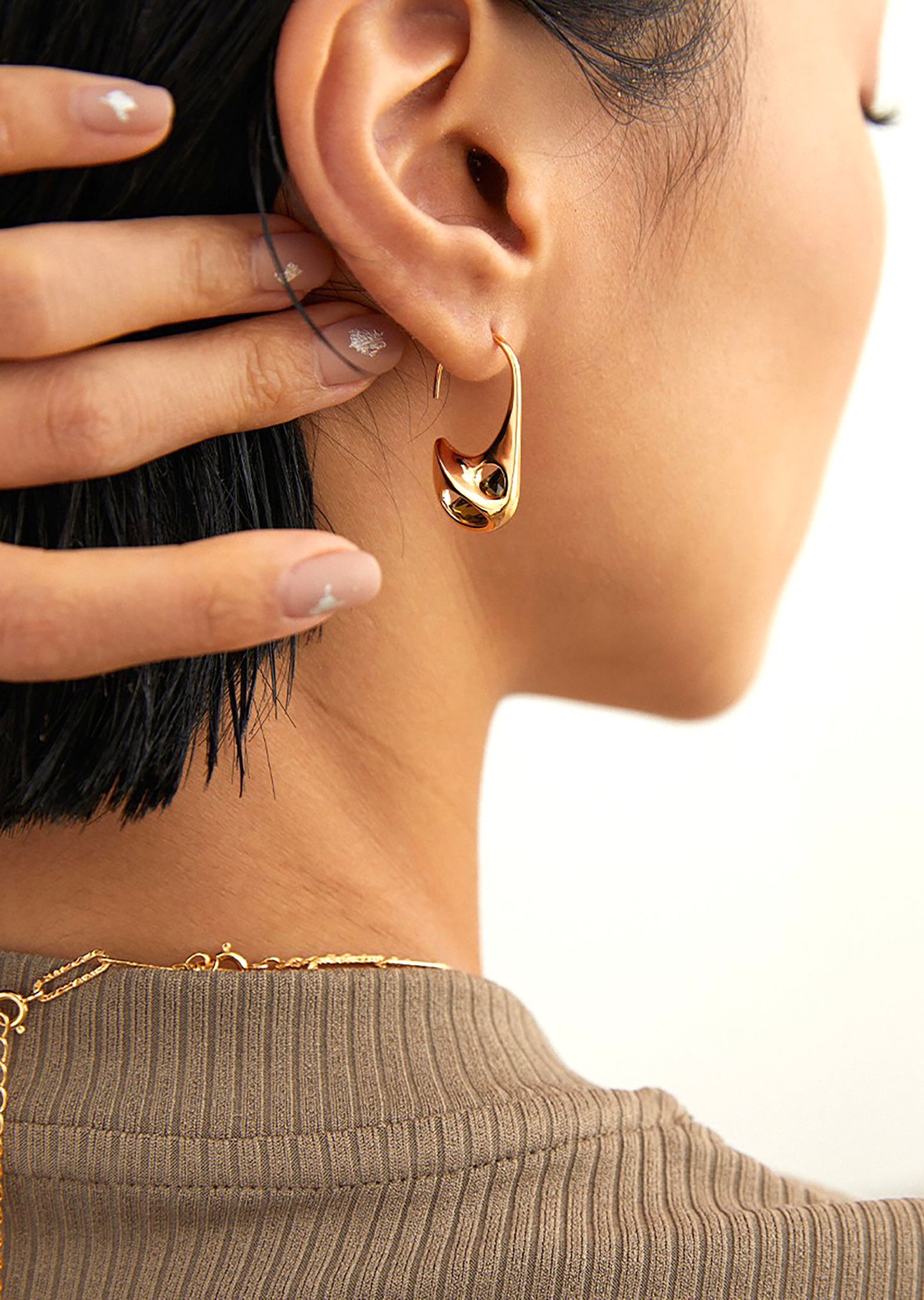 Sterling Silver with Zircon Earrings