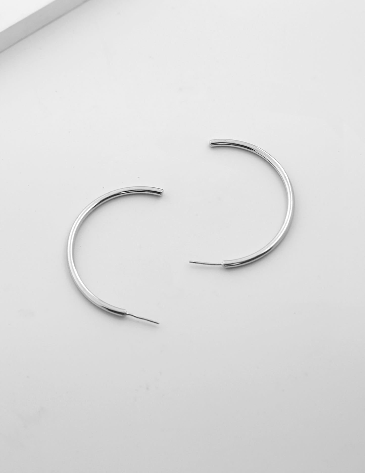 Half Circle Shaped 925 Silver Earrings