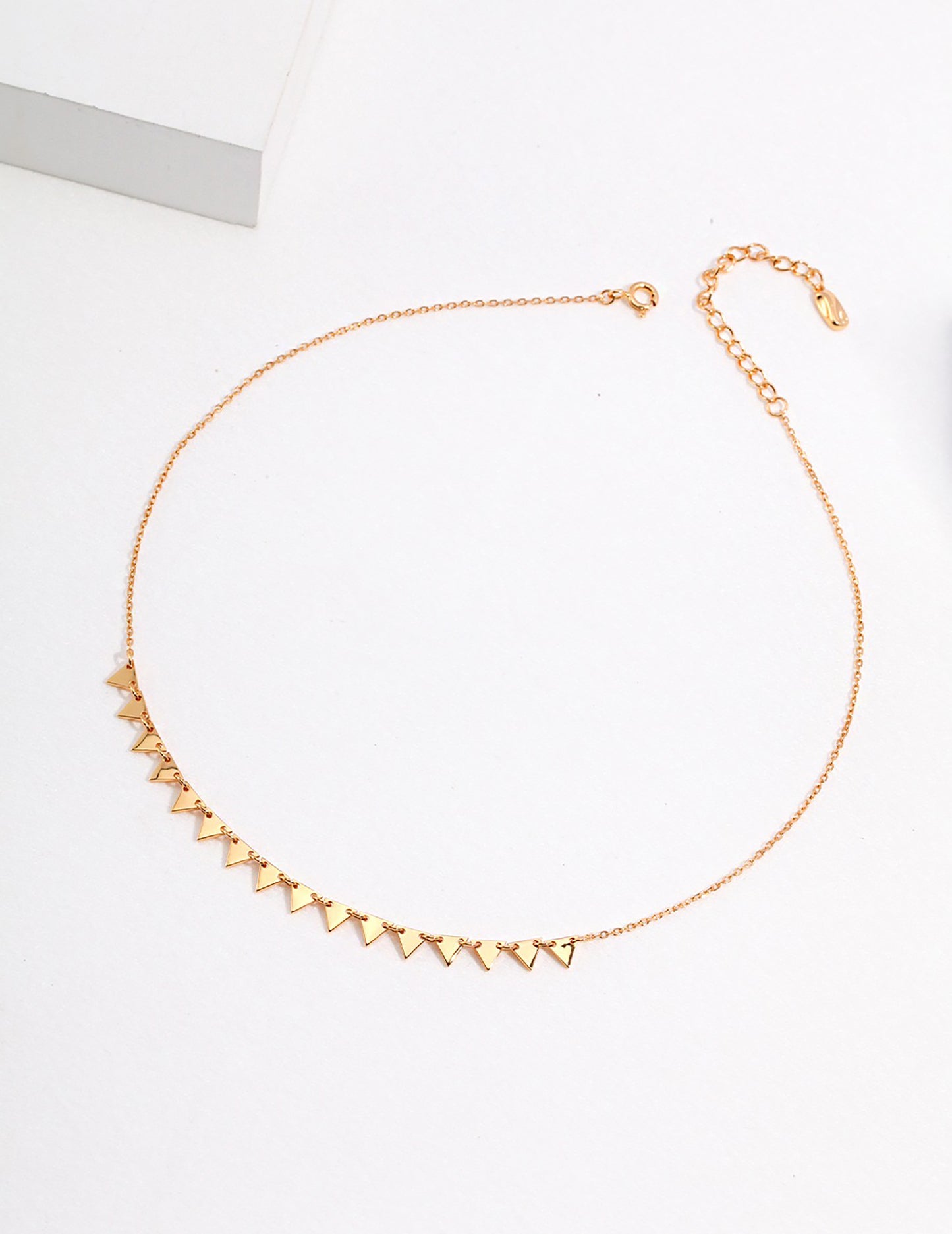 Bohemia Style  925 Silver Plated Gold Necklace