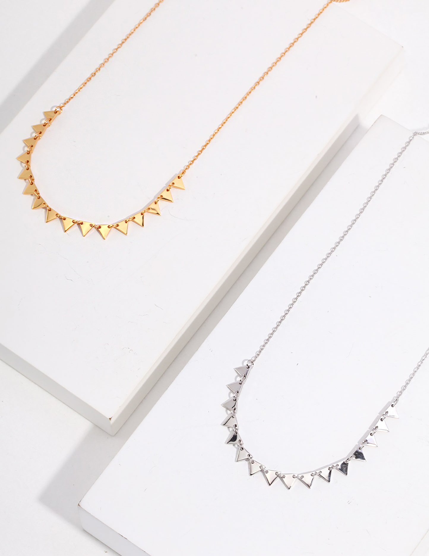 Bohemia Style  925 Silver Plated Gold Necklace